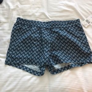 Blue floral shorts